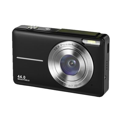 DAUTAI Kids Instant Camera Min, Toddler Camera for Girls Boys Toys, 4400 Watt Pixels 1080P Video 16X Digital Zoom 2.4-Inch IPS Display, Cool Stuff for Birthday,Black