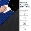 nuveti 24/31/39/47/55 inch Square Foldable 6-Player Texas Poker Card Tabletop Layout Portable Anti-Slip Rubber Board Game Mat Texas Hold'em Poker Mat for Family Game, Casino, Party view 4