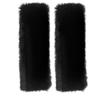 2-Pack Soft Plush Seatbelt Covers for Kids - Comfortable Seat Belt Cushion for Newborns - Car Seat/Stroller Strap Accessories - Enhanced Driving Comfort & Protection (Black) view 1