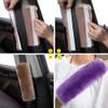 2-Pack Soft Plush Seatbelt Covers for Kids - Comfortable Seat Belt Cushion for Newborns - Car Seat/Stroller Strap Accessories - Enhanced Driving Comfort & Protection (Black) view 4