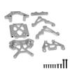 FLMLF Alloy Front Parts Bulkhead/Shock Tower Kits for 1/5 HPI Baja RV KM 5B 5T 5SC RC CAR (Silver) view 1