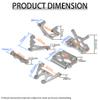 FLMLF Alloy Front Parts Bulkhead/Shock Tower Kits for 1/5 HPI Baja RV KM 5B 5T 5SC RC CAR (Silver) view 2