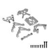 FLMLF Alloy Front Parts Bulkhead/Shock Tower Kits for 1/5 HPI Baja RV KM 5B 5T 5SC RC CAR (Silver) view 4