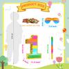 Rainbow Number 1 Pinata for 1st Birthday Party Decorations, Birthday Pinata with Stick Blindfold and Confetti, Kids Anniversary Celebration, Fiesta (Small, 16.5 x 11.5 x 3 In) view 2