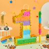 Rainbow Number 1 Pinata for 1st Birthday Party Decorations, Birthday Pinata with Stick Blindfold and Confetti, Kids Anniversary Celebration, Fiesta (Small, 16.5 x 11.5 x 3 In) view 4