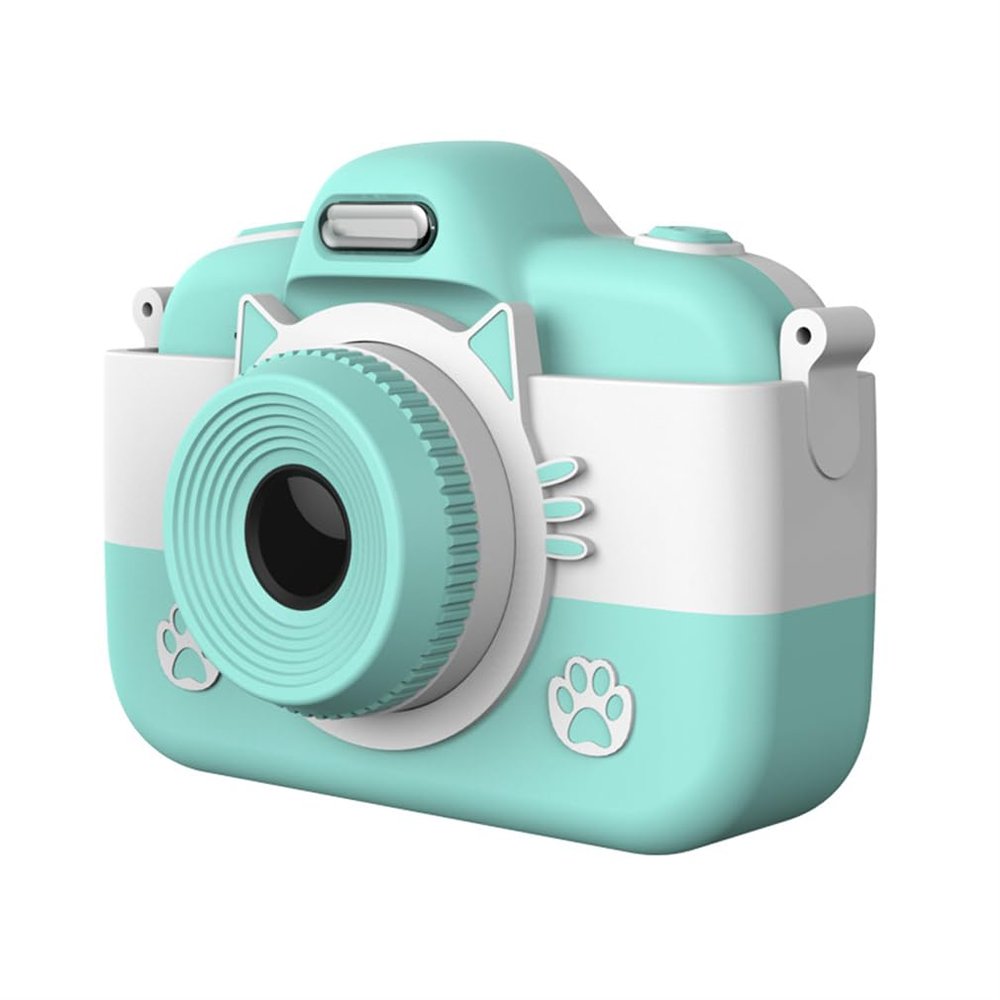 DAUTAI Mini Toddler Camera, Toddler Camera for Girls Boys Toys, Full Touch Screen Dual Front and Rear Cameras Delayed Photo, for 3-8 Year Old Boy Girl Birthday Gift,Green