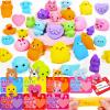 28 Pack Valentines Day Gifts Animals Mochi Squishies Toys with Valentines Cards for Kids School, Squeeze Toys Stress Relief Fidget Toys for Toddlers Classroom Exchange Prizes Valentines Party Favors view 1