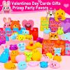 28 Pack Valentines Day Gifts Animals Mochi Squishies Toys with Valentines Cards for Kids School, Squeeze Toys Stress Relief Fidget Toys for Toddlers Classroom Exchange Prizes Valentines Party Favors view 4
