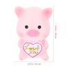 ABOOFAN Lovely Cartoon Pig Shaped Piggy Bank Unbreakable Money Pot for Boys and Girls Cute Saving Pot for Birthdays Holidays and Savings Habit Development Vinyl Material view 2