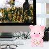 ABOOFAN Lovely Cartoon Pig Shaped Piggy Bank Unbreakable Money Pot for Boys and Girls Cute Saving Pot for Birthdays Holidays and Savings Habit Development Vinyl Material view 4