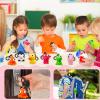 Valentines Day Gifts for Kids 28 Pack Valentines Cards with Squeeze Animals with Popping Eyes Keychains Bulk, Sensory Fidget Toys for Boys Girls Classroom Exchange Prizes School Activities Party Favor view 3