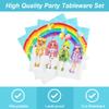 40pcs Rainbow High Dolls Party Supplies Include 20 Plates, 20 Napkins for The Rainbow High Dolls Birthday Party Decoration view 3