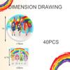 40pcs Rainbow High Dolls Party Supplies Include 20 Plates, 20 Napkins for The Rainbow High Dolls Birthday Party Decoration view 4