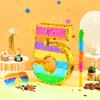MUWOOB Rainbow Number 5 Pinata for 5th Birthday Party Decorations, Birthday Pinata with Stick Blindfold and Confetti, Kids Anniversary Celebration, Fiesta (Small, 16.5 x 11.5 x 3 In) view 4