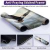 Playmat for MTG with Zones, Game Play Mat for MTG TCG 24 x 14 inch with Non-Slip Rubber Base and Stitched, 1-Zones, Flying Eagle view 3