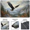 Playmat for MTG with Zones, Game Play Mat for MTG TCG 24 x 14 inch with Non-Slip Rubber Base and Stitched, 1-Zones, Flying Eagle view 4