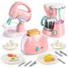 Joyin Play Kitchen Toys, Pretend Food Kitchen Accessories Girls Toy with Coffee Maker, Mixer, Toaster with Realistic Lights& Sounds, Birthday Gift for Kids, Easter Basket Stuffers view 1