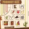 Ecation 48 Pcs Western Bead Necklaces Bulk First Rodeo Beaded Necklaces Wild West Party Favors for Adults Western Birthday Activities Supplies, 12 Style view 2