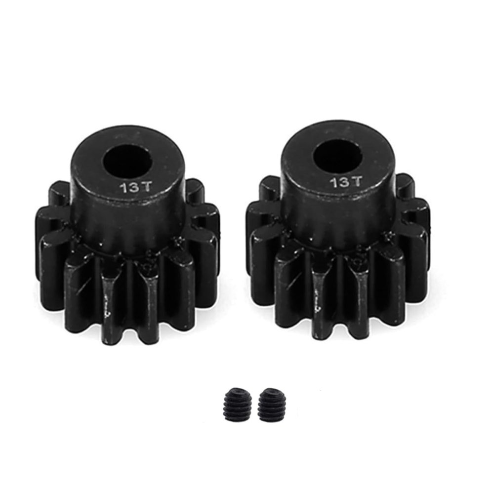 2pcs 3943X Hardened Steel 13-Tooth Pinion Gear (32 Pitch) for Traxxas Slash Rrustler Stampede Raptor 4x4 VXL TRX-4 TRX-6 Hop Ups Upgrade Parts