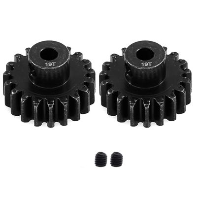 2pcs 3949X Hardened Steel 19-Tooth Pinion Gear (32 Pitch) for Traxxas Slash Rrustler Stampede Raptor 4x4 VXL TRX-4 TRX-6 19T Upgrade Parts