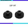 2pcs 3949X Hardened Steel 19-Tooth Pinion Gear (32 Pitch) for Traxxas Slash Rrustler Stampede Raptor 4x4 VXL TRX-4 TRX-6 19T Upgrade Parts view 2
