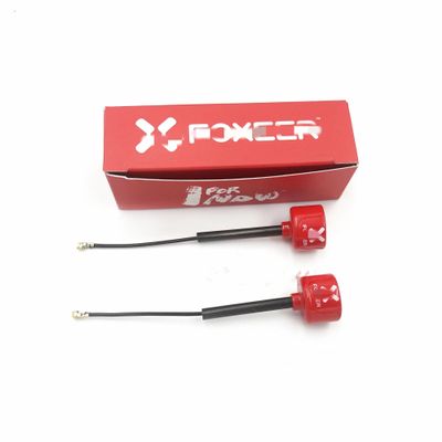 Drone Accessories for Foxeer Antenna Lollipop 4 V4 FPV Antenna 5.8G 2.6Dbi for Stubby RHCP SMA RPSMA UFL Straight/Angle MMCX 7.2g for FPV RC Racing Drone Replaceable (Color : 2pcs Red UFL 85mm)