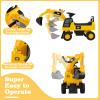 Costzon Ride on Excavator, Licensed Caterpillar Kids Excavator Digger w/Rotatable Digging Bucket, Under-seat Storage, Construction Vehicles for Kids, Ride on Toys for Toddlers 1-3 Gift (Digger) view 3