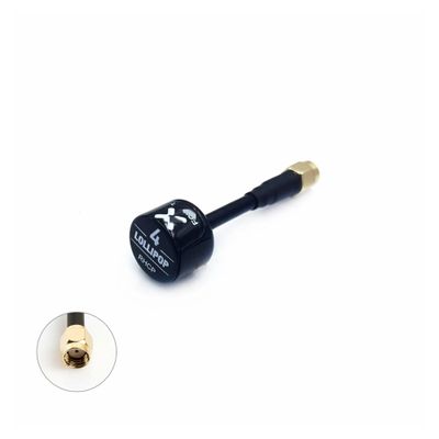 Drone Accessories for Foxeer Antenna Lollipop 4 V4 FPV Antenna 5.8G 2.6Dbi for Stubby RHCP SMA RPSMA UFL Straight/Angle MMCX 7.2g for FPV RC Racing Drone Replaceable (Color : 1pcs Black RPSMA V4)