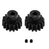 2pcs 3945X Hardened Steel 15-Tooth Pinion Gear (32 Pitch) for Traxxas Slash Rrustler Stampede Raptor 4x4 VXL TRX-4 TRX-6 Mini Maxx XRT 15T Upgrade Parts view 1
