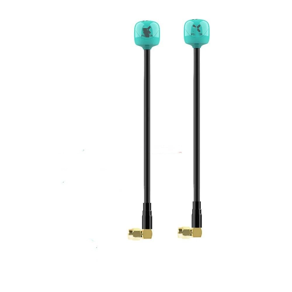 Drone Accessories for Foxeer Antenna Lollipop 4 Plus 4+ FPV Antenna 5.8G 2.6Dbi RHCP SMA RPSMA UFL MMCX FPV Omni LDS Antenna for FPV Racing Drone Replaceable (Color : 2PCS Teal SMA 15cm)