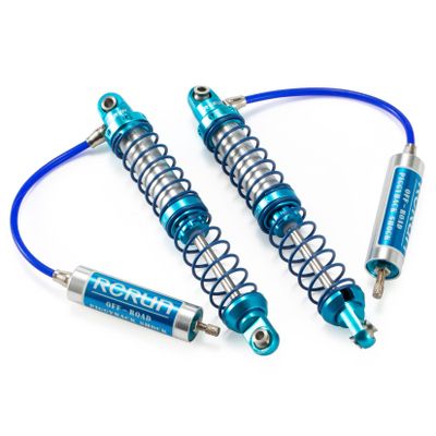 RXZIXYL Adjustable Oil Piggyback Shock Absorber 70-123mm with Remote Reservoir for 1/10 RC Crawler Axial SCX10 Wraith CAPRA RR10 TRX4 (76mm 2pcs)
