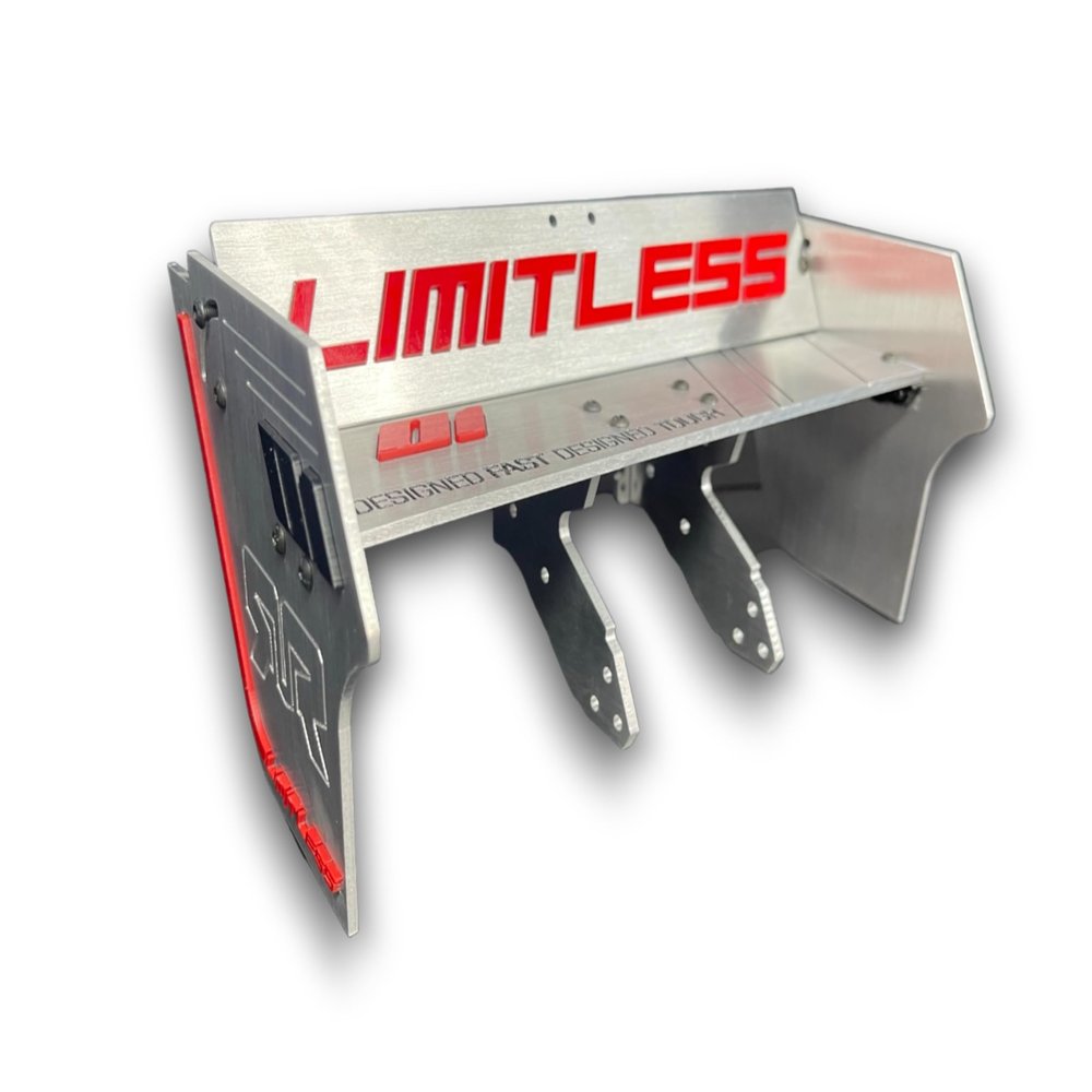 Arrma Limitless Compatible Adjustable Aluminum Rear Wing V2.0 - StupidRC