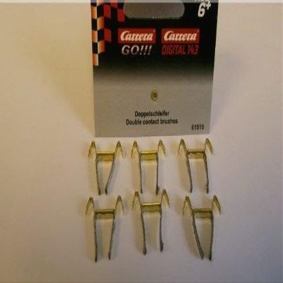 Greenhills Carrera Go!!! Double Contact Brushes/Braids x 6 - NEW - G1140