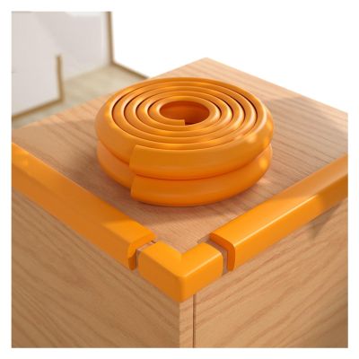 XPLKQXE Wall Edge Bumpers Guards, Sharp Edge Safety Corner Edge Foam Padding Adhesive, Wall Edge Proof Bumper Protector, Foam Cushion Coffee Table Kitchen(Woody,2pcs)