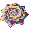 Mougee (moo-JEE) Air Flow Star - EON Design Collection - for Beginners&Advanced - Fun&Challenging - Double Stitched Flow Toy -Vibrant Colors&Patterns 28 Diameter - Fractalicious view 1