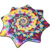 Mougee (moo-JEE) Air Flow Star - EON Design Collection - for Beginners&Advanced - Fun&Challenging - Double Stitched Flow Toy -Vibrant Colors&Patterns 28 Diameter - Fractalicious view 2
