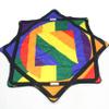 Mougee (moo-JEE) - Air Flow Star - for Beginners & Advanced - Fun & Challenging - Double Stitched Flow Toy - Vibrant Colors & Patterns Durable - 28 Diameter - Rainbow Stripe view 1