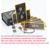 Jayiaine Tarot Cards with Book, Waterproof Tarot Cards Set for Beginners Expert Readers (English Language), with Tarot Table Blanket, Board Game for Family Celebrations,Black view 4