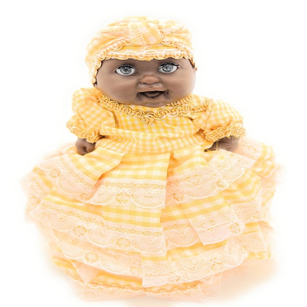 WORLDMARTSHOPPING WMS Small 6 Inch Oshun Doll, Mueca, Classic, Santeria, Yoruba, Orishas, Ifa, Ocha, Lucumi