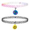 EXPRESSIONS 3pc Assorted Tattoo Stretch Jewelry Collection - Tattoo Choker Necklace, Bracelet & Ring Set - Stretchy Tattoo Effect Jewelry Accessories For Kids And Adults view 1