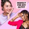 EXPRESSIONS 3pc Assorted Tattoo Stretch Jewelry Collection - Tattoo Choker Necklace, Bracelet & Ring Set - Stretchy Tattoo Effect Jewelry Accessories For Kids And Adults view 4