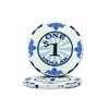 1000 Bulk Premium Scroll Design 14gm Ceramic Clay Poker Chips - Choose Chips! view 2
