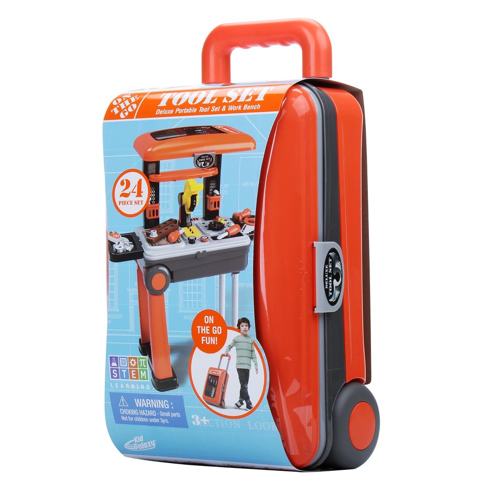 Kid Galaxy On The Go Carry On - Pretend Play Tool Set.