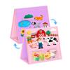 AKAYOK Foldable Felt Board - Double-Sided Flannel Story Board for Preschool Learning, Interactive Storytelling & Play | 33" x 12" Portable Felt Play Board for Home & Classroom Use (Pink) view 1