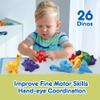 26 PCS Alphabet Dinosaurs Matching Toy, Toddlers ABC Learning Dinosaurs with Uppercase Lowercase, Match and Snap Fine Motor Game Preschool Learning Activities Thank You Valentine's Gifts for Kids view 3