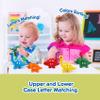 26 PCS Alphabet Dinosaurs Matching Toy, Toddlers ABC Learning Dinosaurs with Uppercase Lowercase, Match and Snap Fine Motor Game Preschool Learning Activities Thank You Valentine's Gifts for Kids view 4