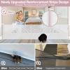 100" Wide Retractable Baby Gate Extra Wide Dog Gates with Reinforced Strip - Prevent Crawling Under Retractable Pet Gate Outdoor/Indoor Dog Gate, Mesh Gate Wide Baby Gates for Large Openings, White view 2