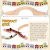 Kigley Wood Train Track Expansion Wooden Train Track Accessories Wooden Bridge for Most Major Toy Railway view 2