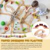 Kigley Wood Train Track Expansion Wooden Train Track Accessories Wooden Bridge for Most Major Toy Railway view 4