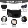 Accmor Universal Stroller Organizer with Insulated Cup Holder, Stroller Caddy Bag Accessories, Stroller Cup Holder Organizer for Uppababy Baby Jogger Britax Stroller, Black view 4